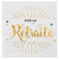 Humoristique, retraite, serviette