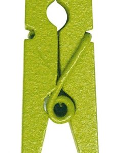 Décoration de table, mini pince, vert anis