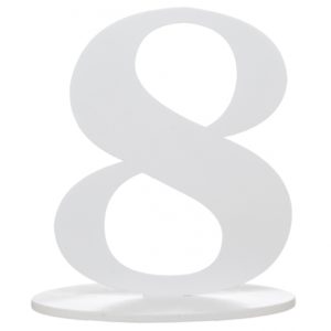 Occasions spéciales, marque table, blanc, 8