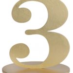 Occasions spéciales, marque table, doré, 3