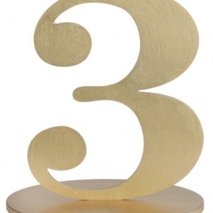 Occasions spéciales, marque table, doré, 3