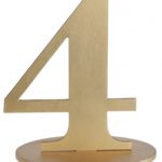 Occasions spéciales, marque table, doré, 4