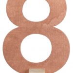Occasions spéciales, marque table, rose gold, 8