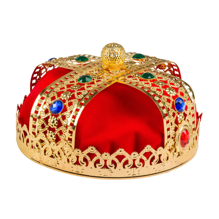 Accessoires de fêtes, chapeaux, couronne, royal king