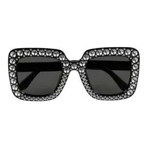 Accessoires de fêtes, lunettes, blingbling noir