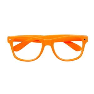 Accessoires de fêtes, lunettes, party, orange, fluo