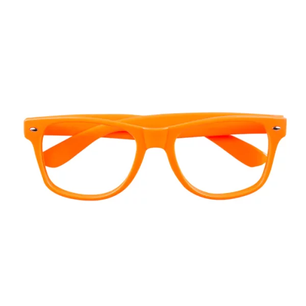 Accessoires de fêtes, lunettes, party, orange, fluo