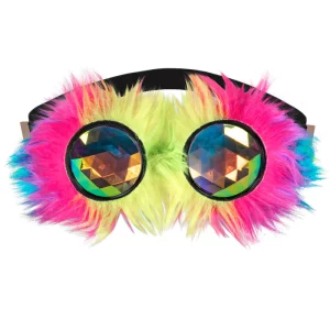 Accessoires de fetes, lunettes, party, rave, arc en ciel