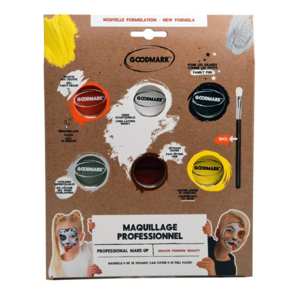 Accessoires de fêtes, maquillage professionnel, palette