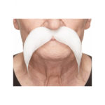 Accessoires de fêtes, moustaches, gauloise, blanc
