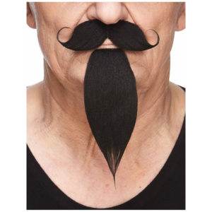 Accessoires de fêtes, moustaches, mousquetaire, noire