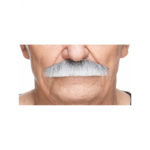 Accessoires de fêtes, moustaches, policier, noire et grise