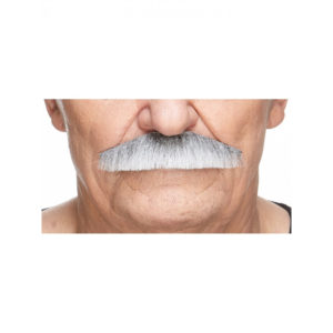 Accessoires de fêtes, moustaches, policier, noire et grise