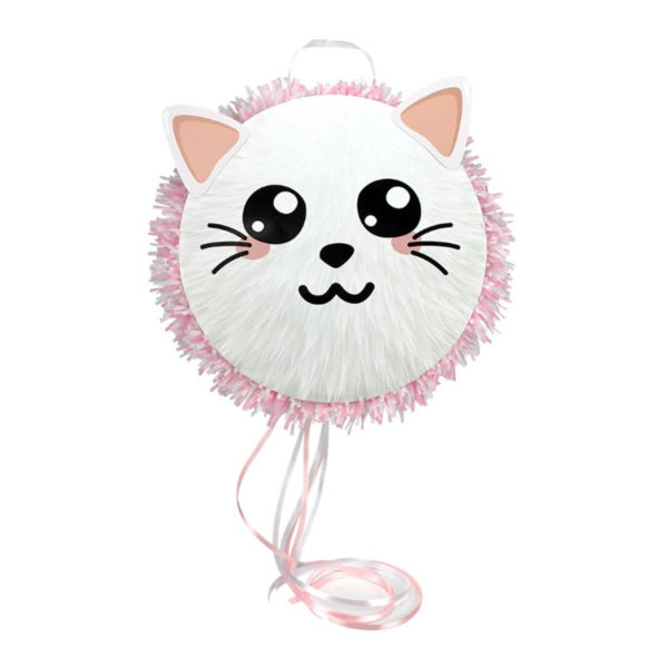 Anniversaire, pinatas, chat mignon