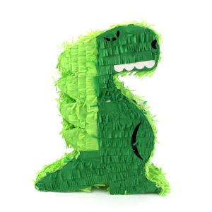 Anniversaire, pinatas, dinosaure vert