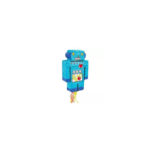 Anniversaire, pinata, robot bleu