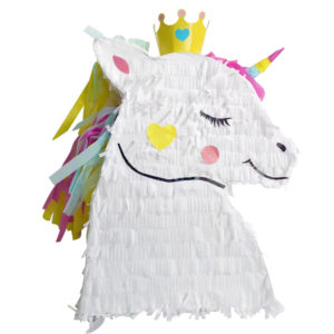 Anniversaire, pinatas, tete de licorne