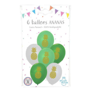 Anniversaire adulte, ananas, ballons