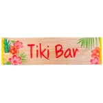 Anniversaire adulte, tikibar, banniere