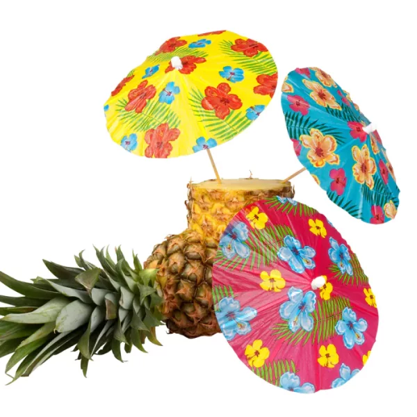 Anniversaire adulte, tropical, parasols