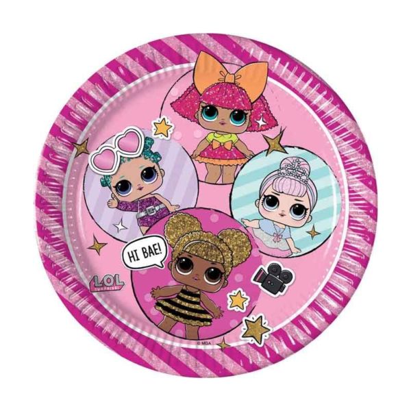 Anniversaire enfant, LOL, assiettes