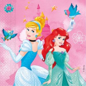 Anniversaire enfant, princesse disney, serviettes