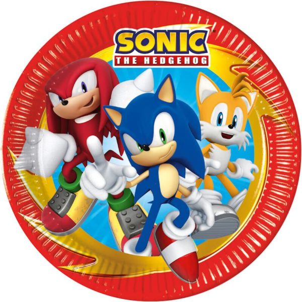 Anniversaire enfant, Sonic, assiettes