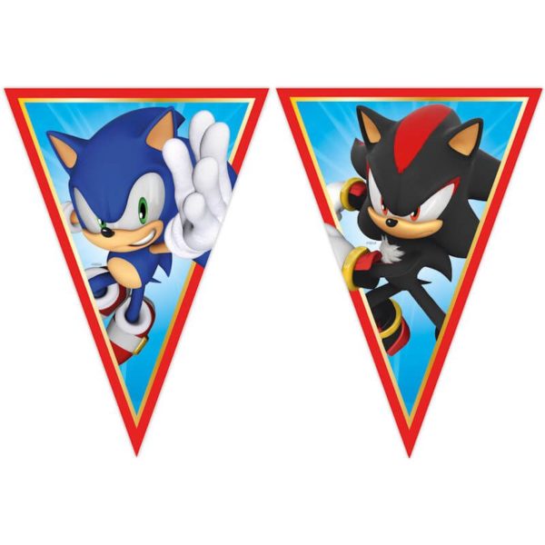 Anniversaire enfant, Sonic, Fanion