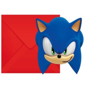 Anniversaire enfant, Sonic, invitation
