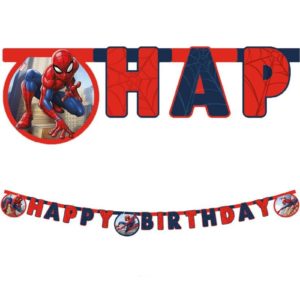 Anniversaire enfant, Spiderman, guirlande happy birthday