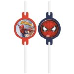 Anniversaire enfant, spiderman, pailles