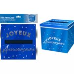 ARTICLES DE FETE-ANNIVERSAIRE-ANNIVERSAIRE BLEU-URNE ANNIVERSAIRE