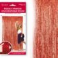 ARTICLES-DE-FETE-ANNIVERSAIRE-RIDEAU A FRANGES BLEU ANNIVERSAIRE ROUGE-ANNIVERSAIRE-ROUGE