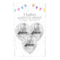 Ballons et hélium, ballons confettis, joyeux anniversaire, argent