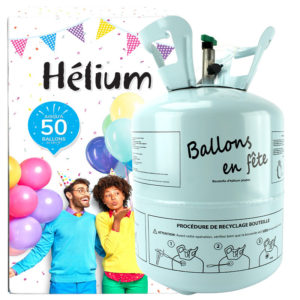Bouteille hélium, 50 ballons