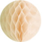 Décoration de salle, boule alvéolée, crème
