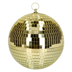 Décoration de salle, boule disco, or