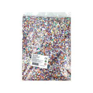 Décoration de salle, confettis, 1 kg, multicolores