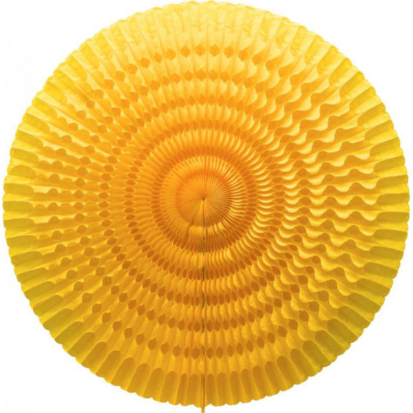 Décoration de salle, éventail, alvéolé, jaune