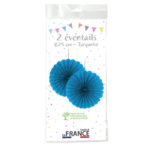 Décoration de salle, éventails, turquoise