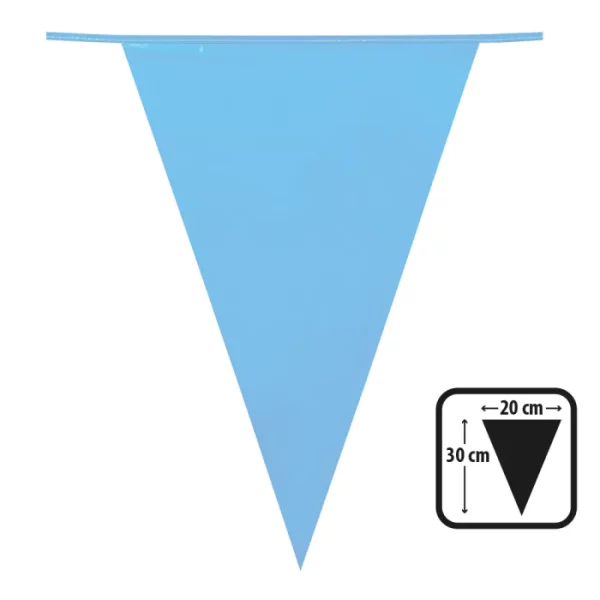 Décoration de salle, fanions, bleu clair