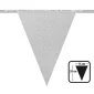 Décoration de salle, fanions, scintillant, argent