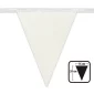 Décoration de salle, fanions, scintillant, blanc