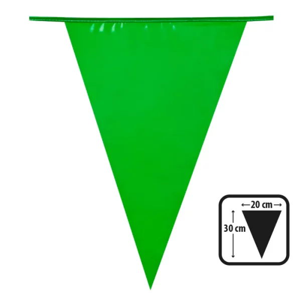 Décoration de salle, fanions, vert