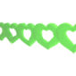 Décoration de salle, guirlande, cœur, vert pomme