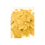 Décoration de table, confettis, cœurs, jaune