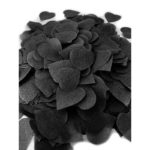 Décoration de table, confettis, cœurs, noir