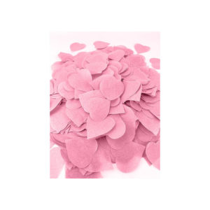 Décoration de table, confettis, cœurs, rose
