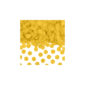 Décoration de table, confettis, jaune