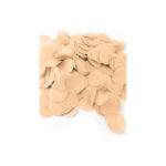 Décoration de table, confettis, rond, crème